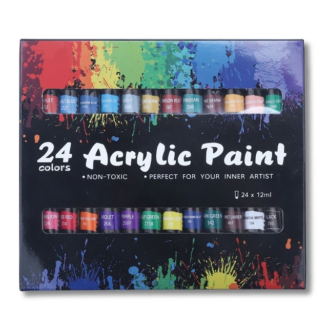 6 Colors Acrylic Paint Set Pigments Premium DIY Craft Art Supplies for Wall  Art Graffiti Watercolor Gouache Art Drawing