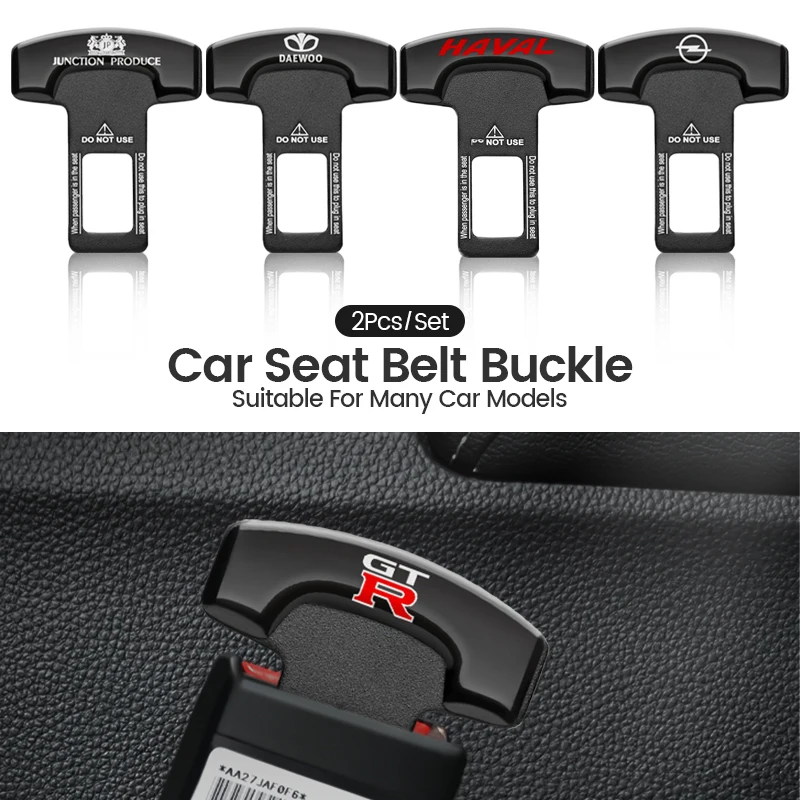 Metal Car Seat Belt Clip Auto Emblem Safety Belts Buckle Interior