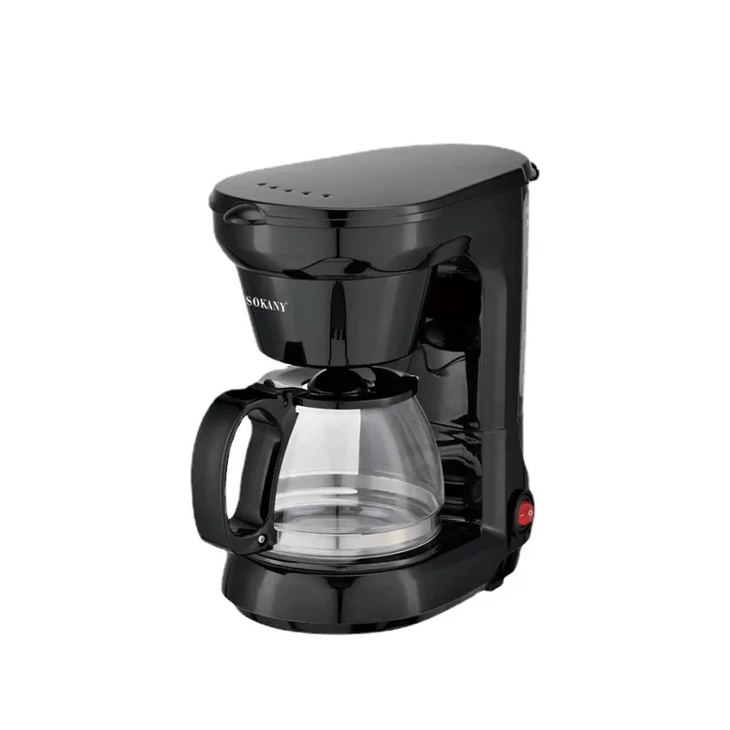 750ML Small Coffee Maker Compact Coffee Machine with Reusable Filter Warming Plate and Pot for Home and Office, coffee maker