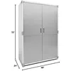 Seville Classics UltraHD Solid Steel Lockable Metal Storage Cabinet Locker Organizer, w/Adjustable Shelves 48" W x 24" D x 72" H 3