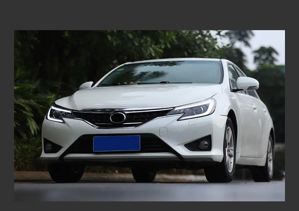 AKD Head Lamp for Toyota Mark X LED Headlight 2013-2017 Headlights Reiz DRL Turn Signal High Beam Angel Eye Projector Lens