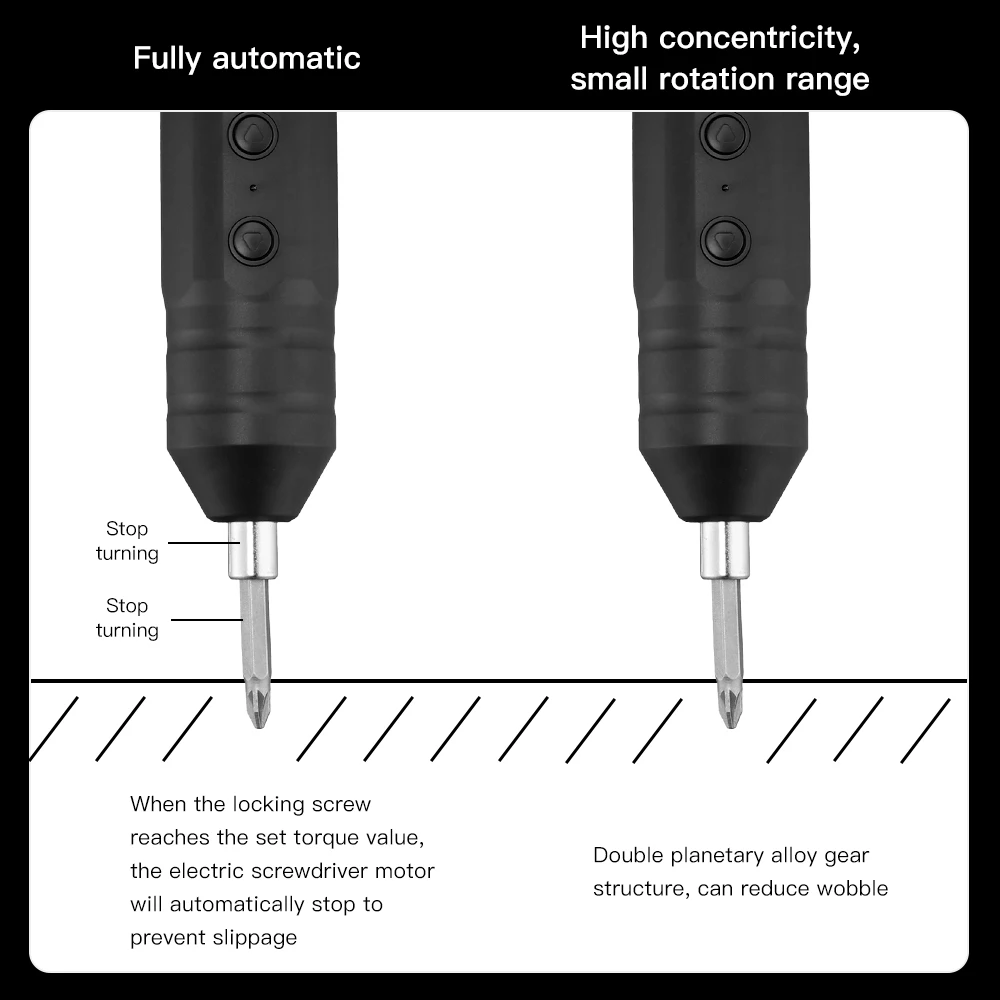 small glue gun Mini Electric Screwdriver USB Charging Screw Driver Cordless Automatic Screwdriver Drill Bits Portable Power Tools with Bits best heat gun