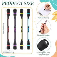 4/1 шт., вращающаяся ручка с вращающимся пальцем, игровая ручка-трюк, игрушки для тренировки мозга для детей, взрослых, студентов — изображение 3