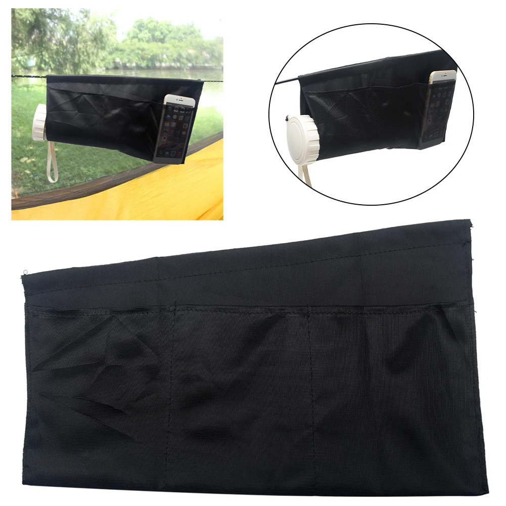Traveling Portable Foldable Mesh Storage Bag Camping Lightweight Hanging Pouch 7 Pockets Hammock Organizer Outdoor Sports