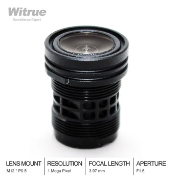 HD CCTV 렌즈 3.97mm 720P 1 메가 픽셀 M12 * P0.5 마운트 F1.6 CCV 렌즈 감시 보안 카메라 액세서리