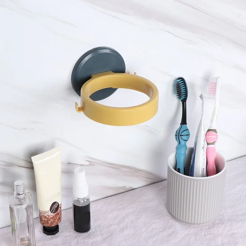 Hair Dryer Straightener Holder Wall Mounted Shelf With Strong Back Glue For Bathroom No Drilling Wire Hanger Strong Adhesive 4