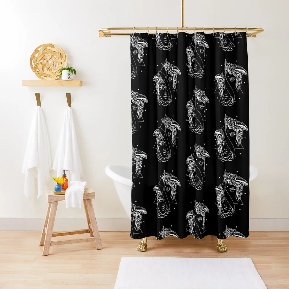 

Ancient medusa statue greek roman gift Shower Curtain Bathroom Accessories Cover Bathroom Fabric Bathroom Deco Curtain