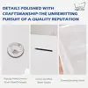 Lucite Acrylic Freestanding Bathtub 47" with Seat Design Japanese Soaking Tub Chrome Drain Slotted Overflow Easy Installation & 6