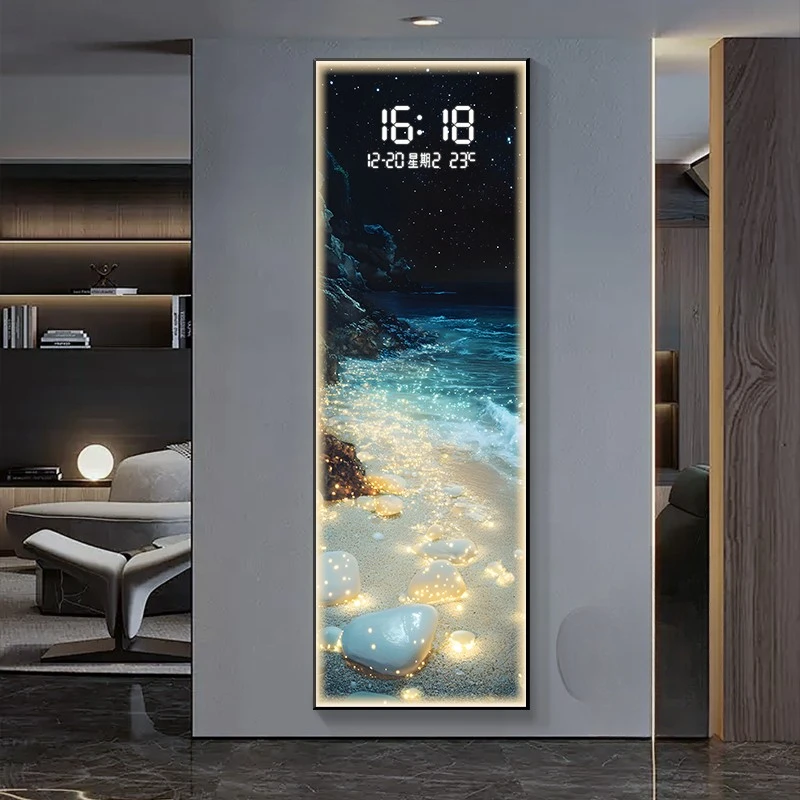 Art Mural Wall Clocks Modern Led Interior Luxury Aesthetic Fashion Wall Watch Design 1
