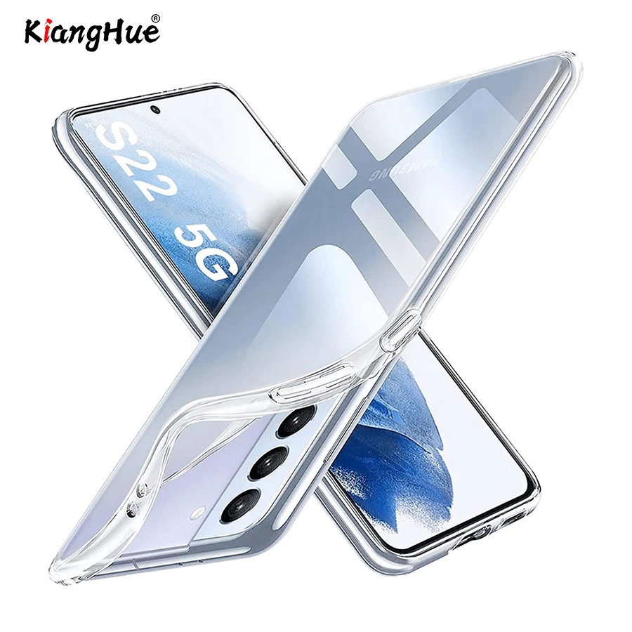 Phone Case Ultra Thin Silicone Soft TPU For Samsung Galaxy S20 S21 FE S22 S23 Ultra Note 20 10 S10E S9 Plus Transparent Shell Bumper