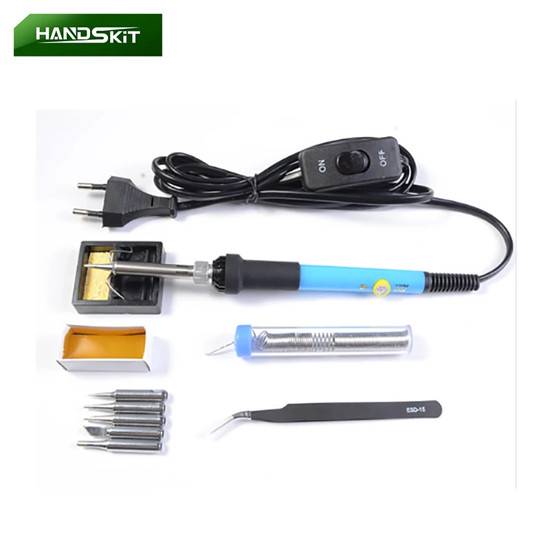 

Adjustable Temperature Electric Soldering Iron 220V 110V 60W Welding Solder Rework Station Heat Pencil Tips Repair Tool