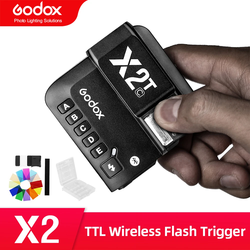 Godox X2 X2T-C X2T-N X2T-S X2T-F X2T-O X2T-P TTL 1/8000s HSS Wireless Flash Trigger For Canon Nikon Sony Fuji Olympus Pentax flash trigger