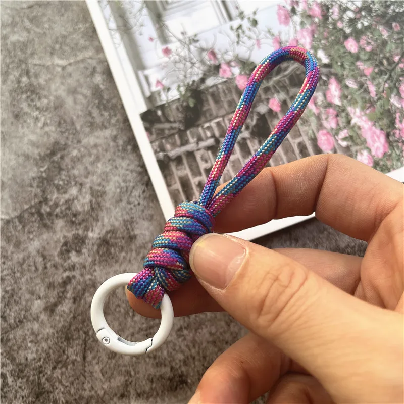 Stylish Braided Keychain Lanyard with Anti-Lost Pendant and Premium Cord