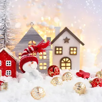 Christmas Cotton Soft White Blanket Artificial Xmas Party Decor Cotton Fake Christmas Tree Scene Decoration Props