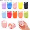 Silicone world 1PC Silicone Beauty Sponge Storage Box Egg Stand Makeup Powder Puff Drying Holder Mildew Proof Cosmetic Puff Case 1