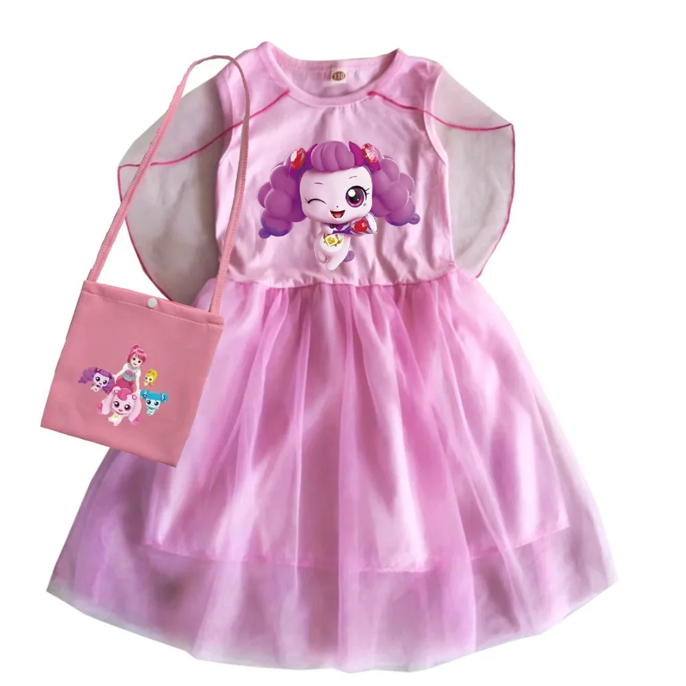 

New Tini Ping Cartoon 캐치! 티니핑 Catch Teenieping Dress Kids Clothes Girls Fancy Evening Dresses Baby Girl Halloween Party Vestidos