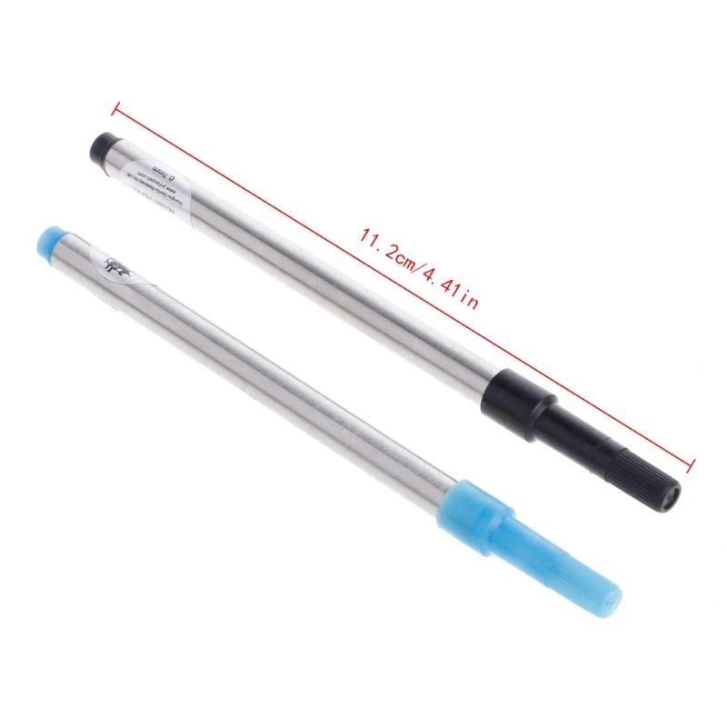 HX6A Jinhao 롤러 볼 롤러 볼 펜 리필 카트리지 블루 블랙 잉크 0.7mm