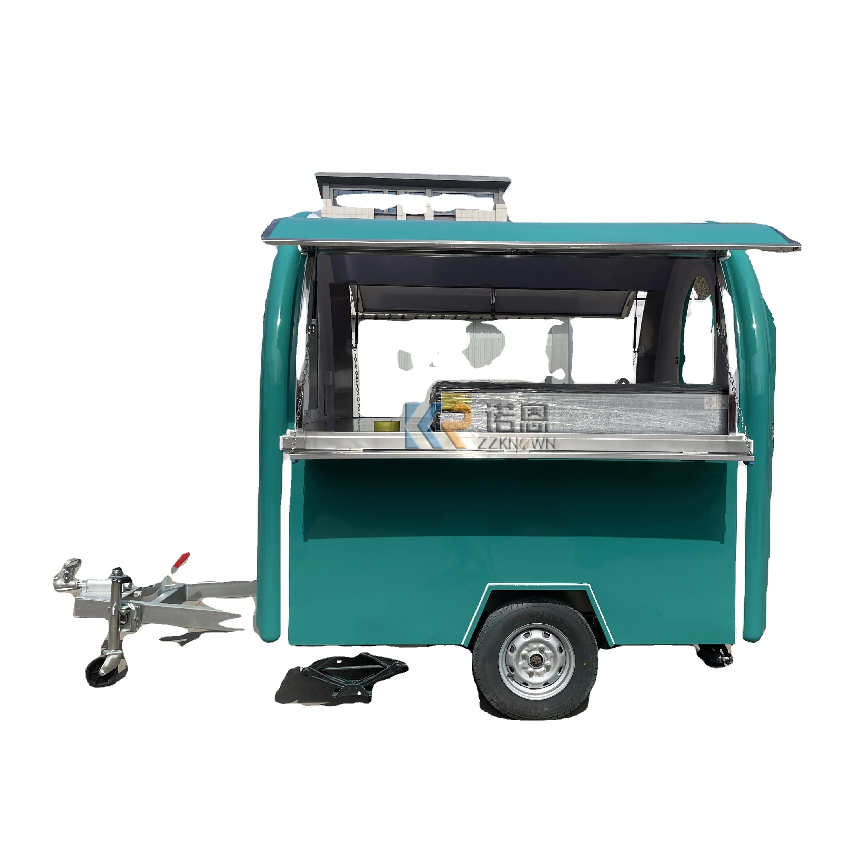 Hot Selling Street Coffee Food Trailer Customized Green Ice Snack Food Truck hot selling street coffee food trailer customized green ice snack food truck