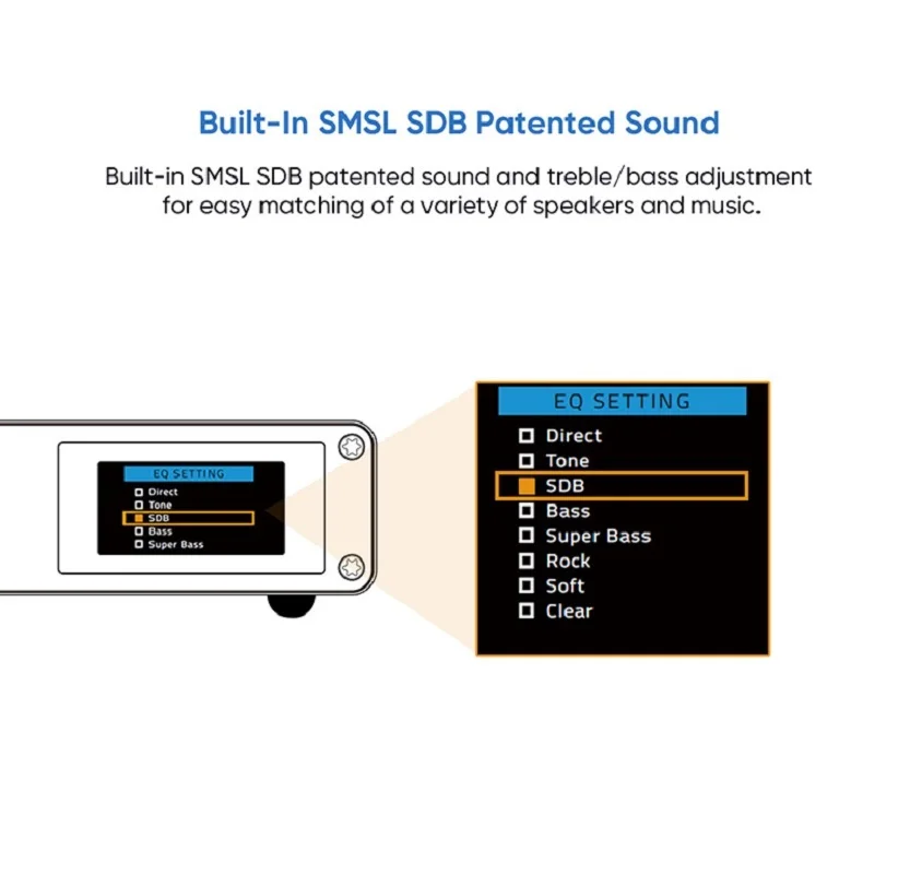 SMSL AO200 MKII HIFIデジタルアンプMA 5332 MSチップ高出力
