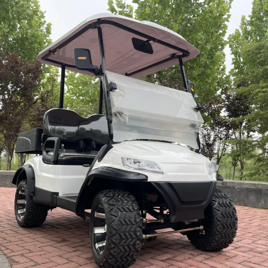 고급 골프 카트 경쟁력 있는 공장 가격 전기 화물 카트 5000W AC 시스템 신에너지 전기 골프 카트 후면 화물 박스 포함