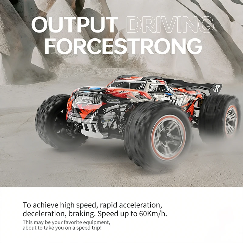 WLtoys 1/18 RC카 184008 184008-B 2.4G 고속 ? ? 4륜구동 60km/h 브러시리스 모터 무선 조종 레이싱카 장난감 (어린이 및 성인용)
