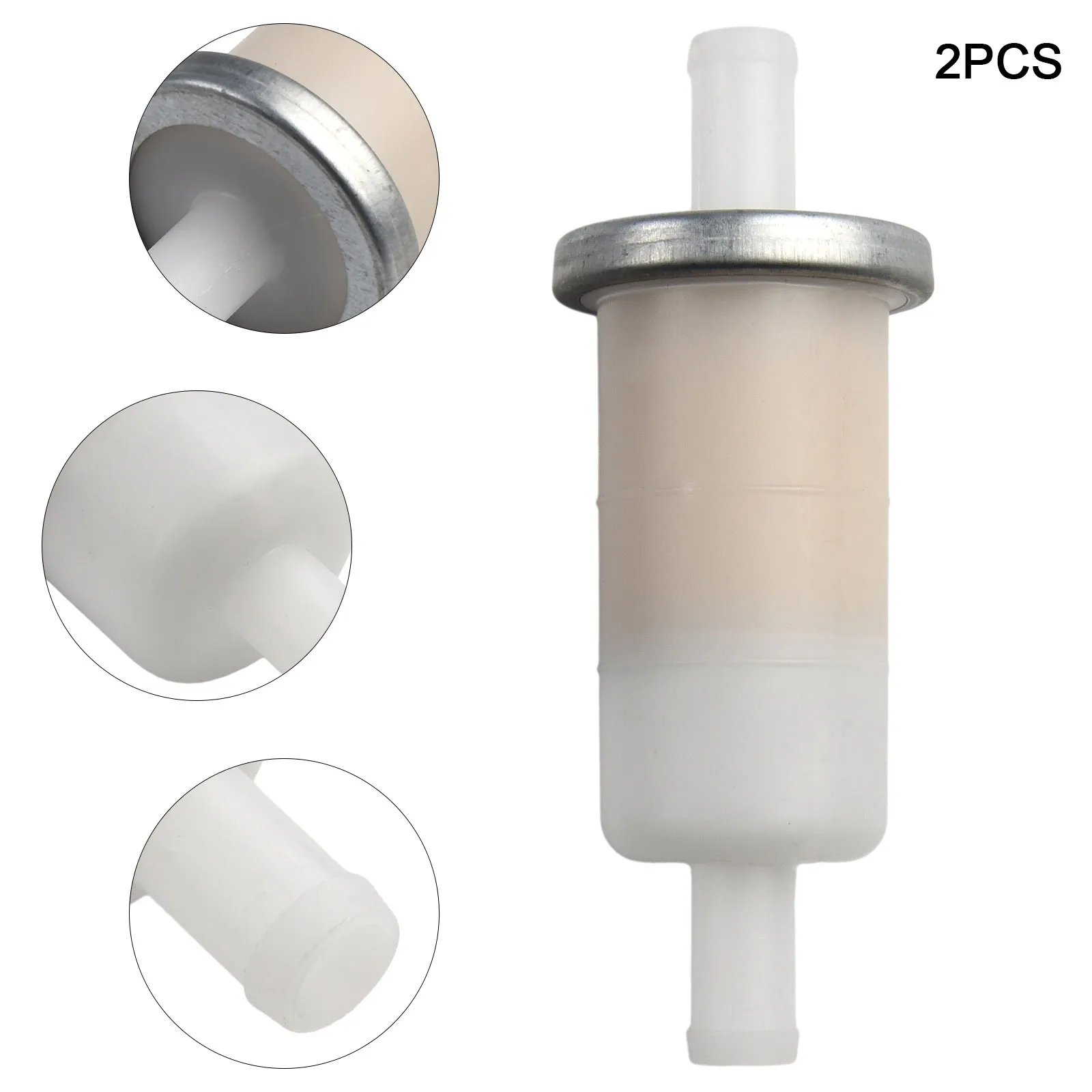 2 Filtres à Carburant Universels 9.5mm/10mm/3/8" - Pour Moto CBR600, VT600, GL1500 Et Autres - Remplacement OEM - 3