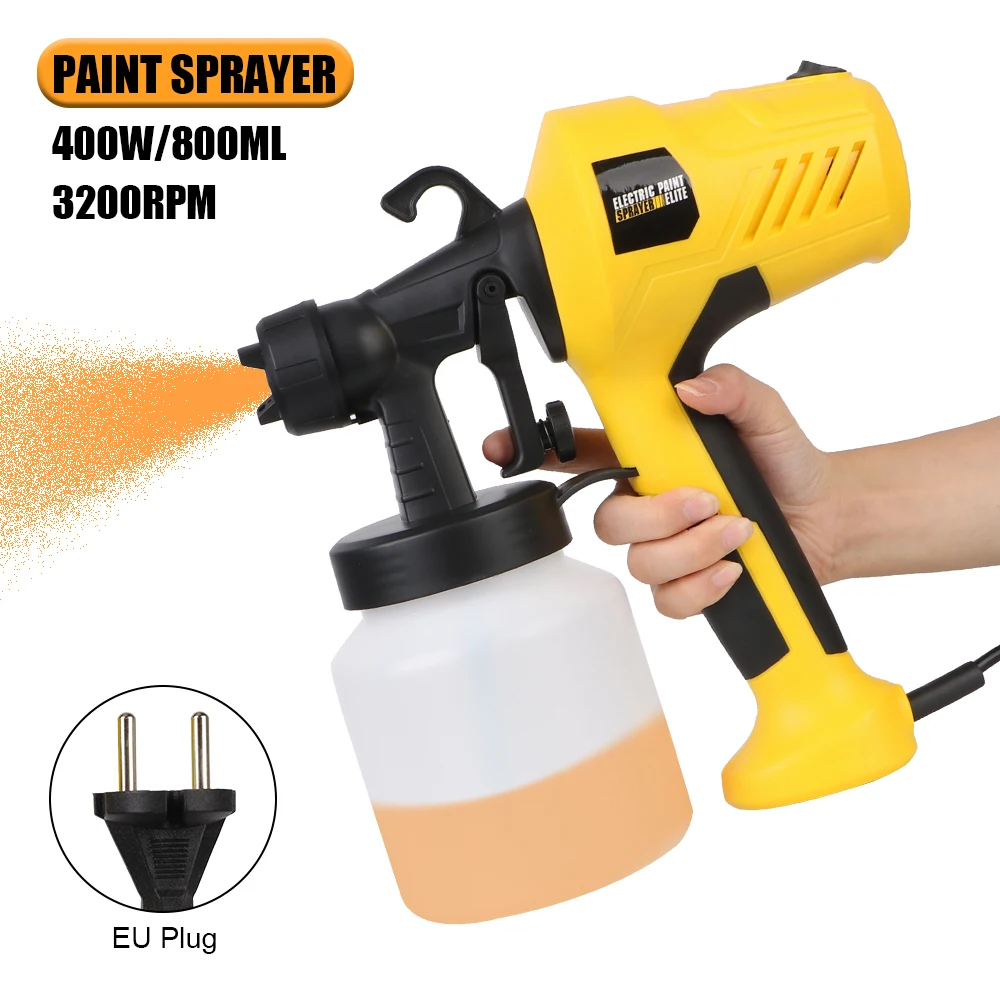 

800 ML Large Capacity with Paint Pot Power Tools High Power Flow Control Airbrush Electric Paint Sprayer EU Plug