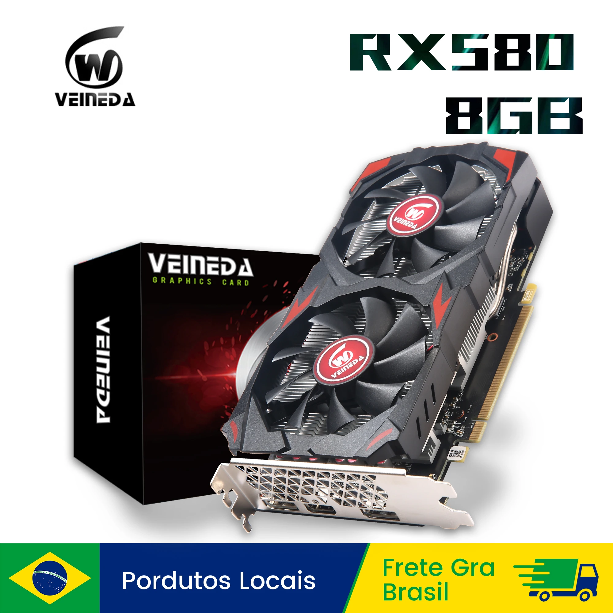Veineda RX 5500XT 8GB GDDR6 Placa de Vídeo