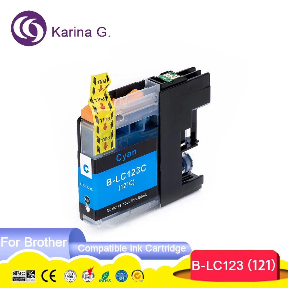 10PCS For LC123 LC121 Compatible Ink Cartridge Suit For MFC-J4410DW/MFC-J4510D