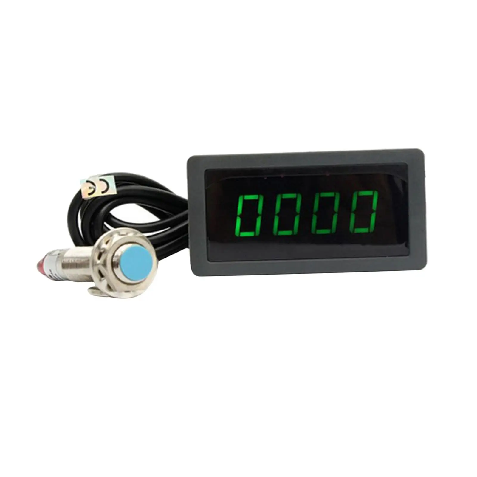 0.56inch Digital Tachometer Green/Blue LED Tachometer with Switch 10-9999RPM