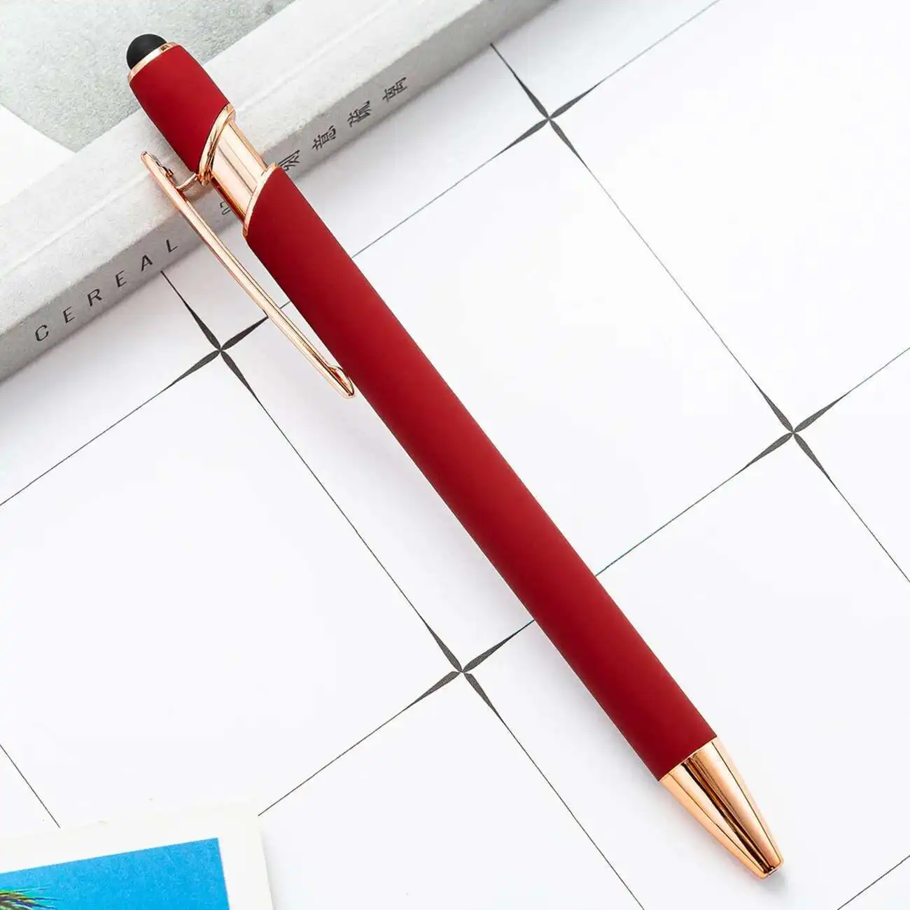 1 Piece Stationery Office School Supplies Press Touch Screen Ballpoint Pen Cute Metal Pens