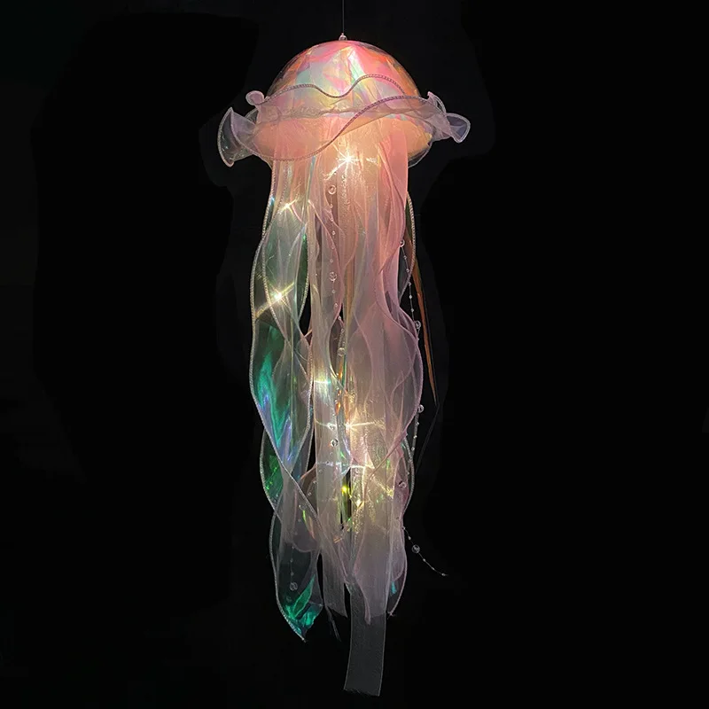 Hanging Jellyfish Light Lamp Decorations Bedside Atmosphere