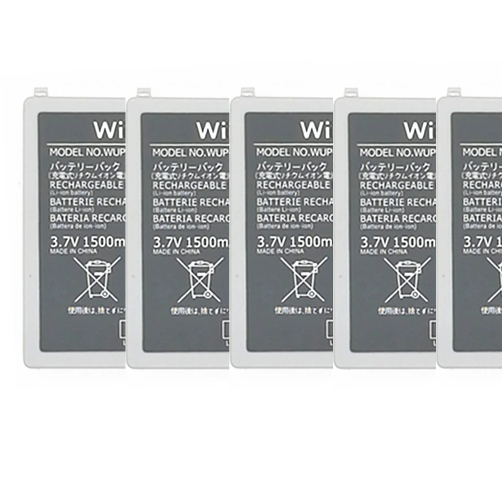 

10Pcs 3.7V 1500mAh Rechargeable Battery Pack Replacement for Nintend wiiu wi u Gamepad WUP-012