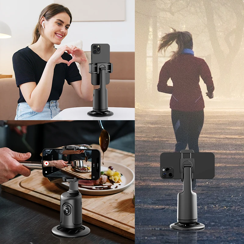 Auto Tracking Phone Holder Auto Face Tracking 360 Rotation Fast Face & Object Cameraman Robot