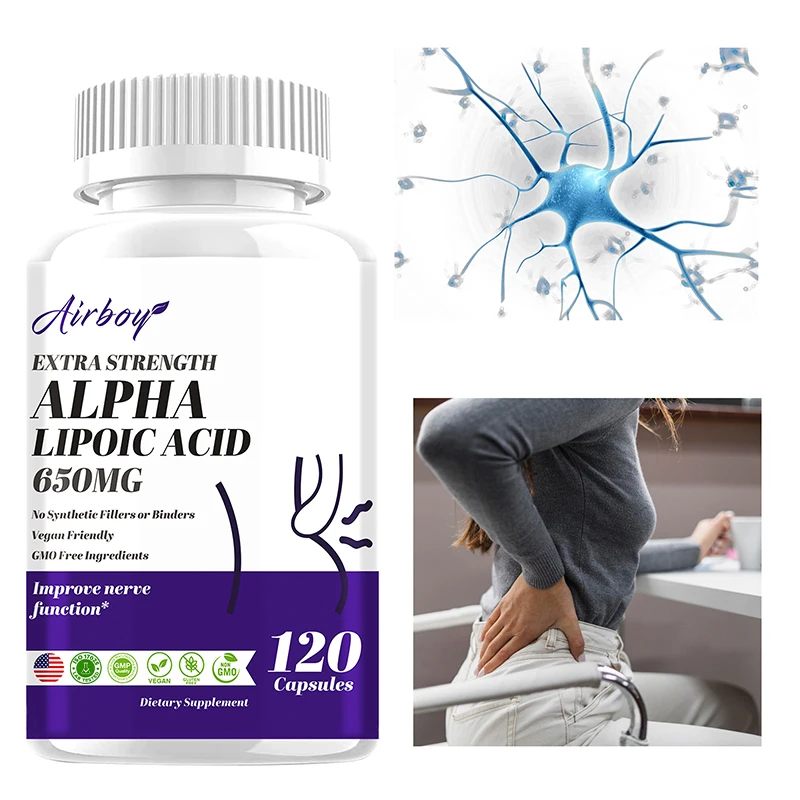 Alpha lipoic acid supports nervous system health improves circulation enhances brain and cognition antioxidant