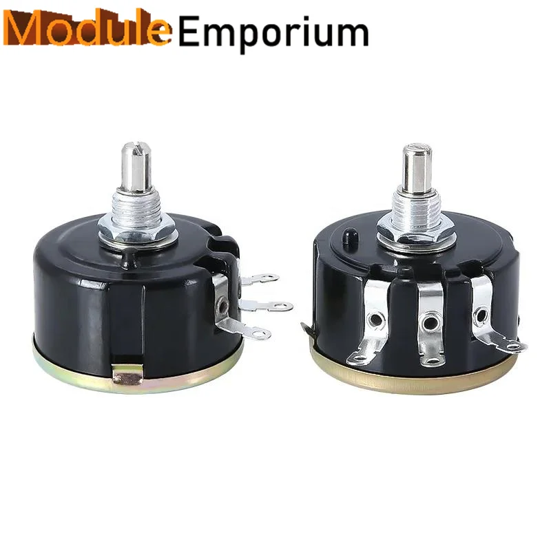 5PCS 5W 10K Ohm Variable Resistor 3 Pin Wire Wound Potentiometer WX112(050)
