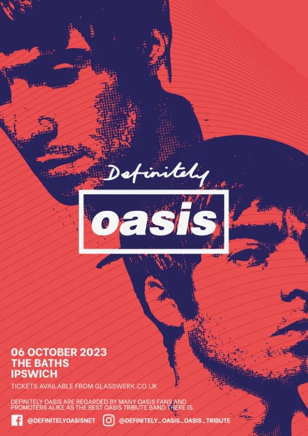 Oasis Band Black & White Canvas Art Print