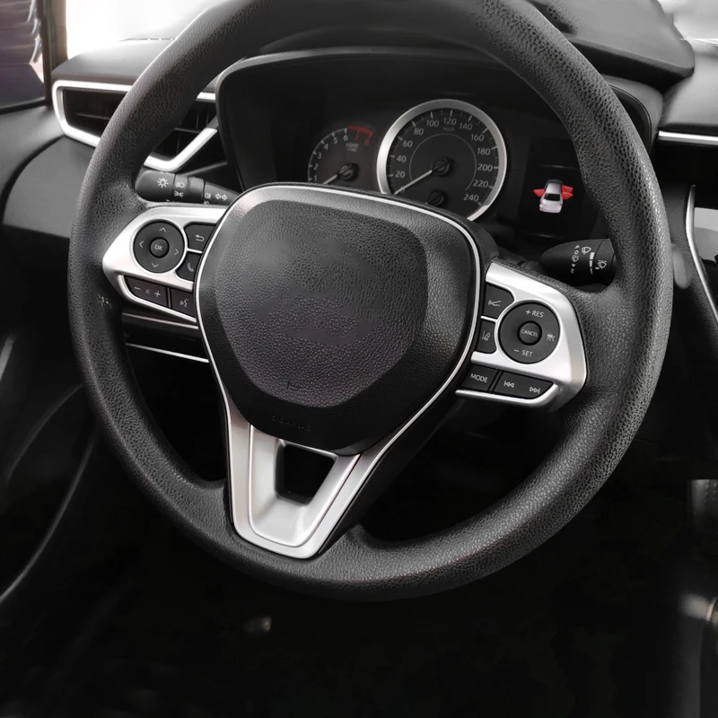 3X Car Interior Volante Adesivo Per Toyota Rav4 Xa50 Corolla Cross Xg10 Corolla E210 Hybrid 2019 2020 2021 2022 2023 2024