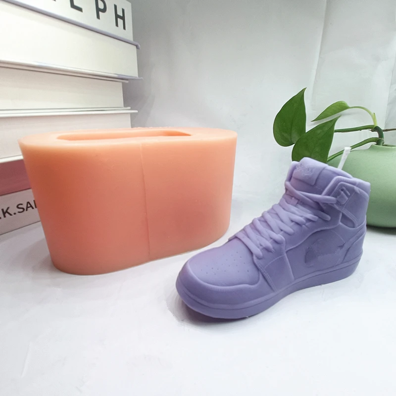 큰 사이즈 운동화 실리콘 양초 금형, 수제 테이블 장식 DIY 선물 생일 파티 ..