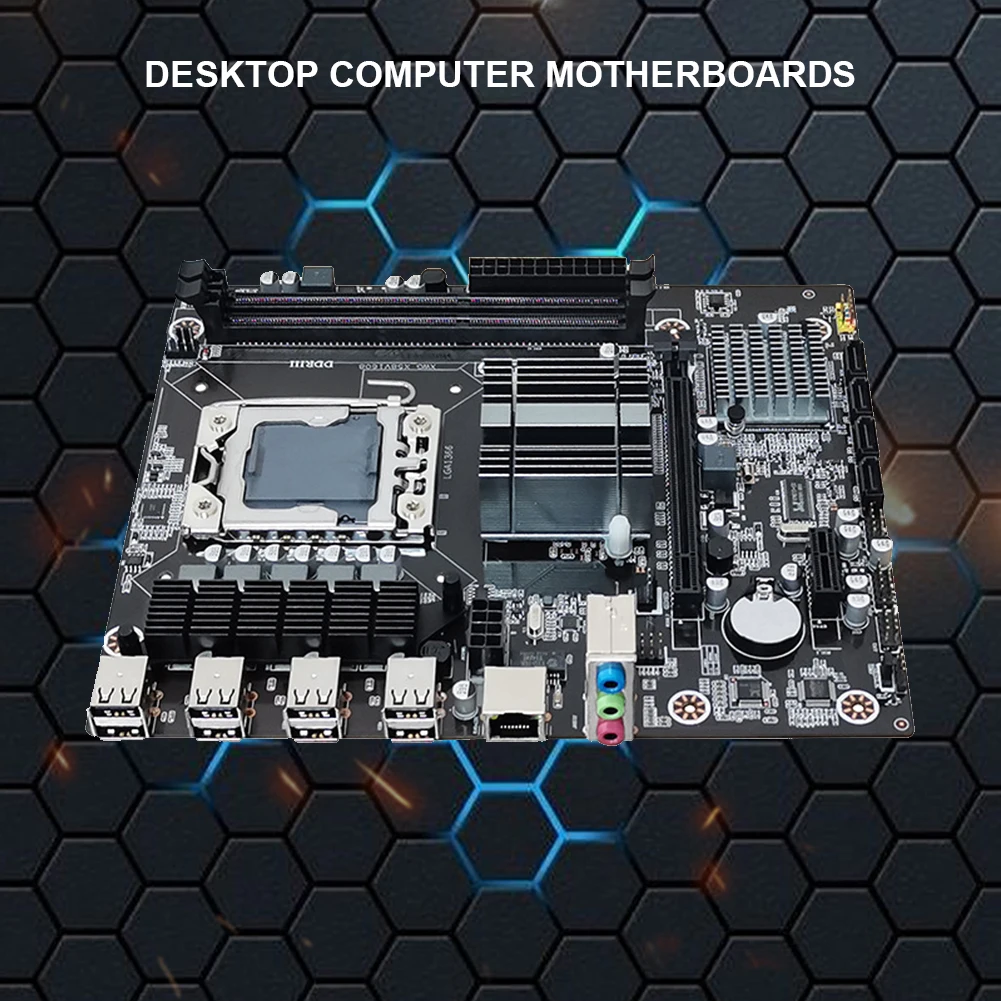 DDR3, LGA 1366, Suporte E5640, 32GB de RAM, USB 2.0, 1600MHz, X58