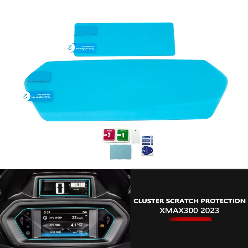 Cluster Scratch Protection Film Dash Speedometer Screen Fit For YAMAHA XMAX 300 XMAX-300 Motorcycle accessories motorcycle screen protector