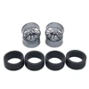 4pcs Metal Drift Wheel & Soft Tire Skin Set for Wltoys 284131 K989 K969 1/28 RC Car Upgrade Parts 4