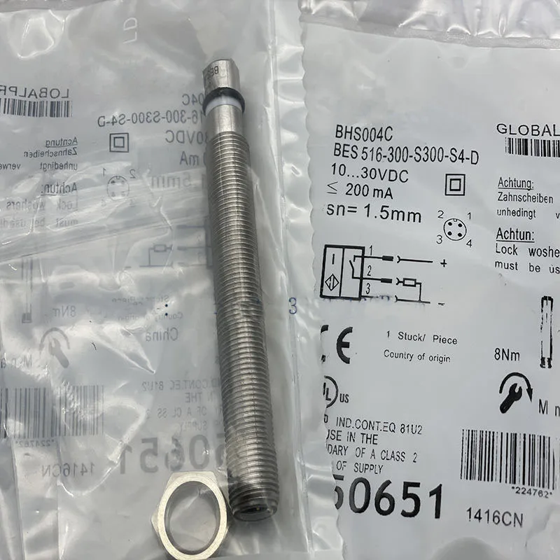 

High pressure Proximity Switch Sensor BES 516-300-S308-S4-D BES 516-300-S203 Proximity Switch Sensor