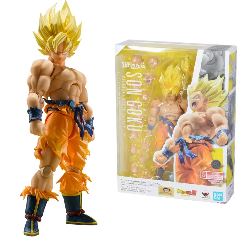 

In Stock Original BANDAI S.H.Figuarts SHF Son Goku Legendary Super Saiyan 3.0 DRAGON BALL Z 14.5CM Action Figure Toys Gifts