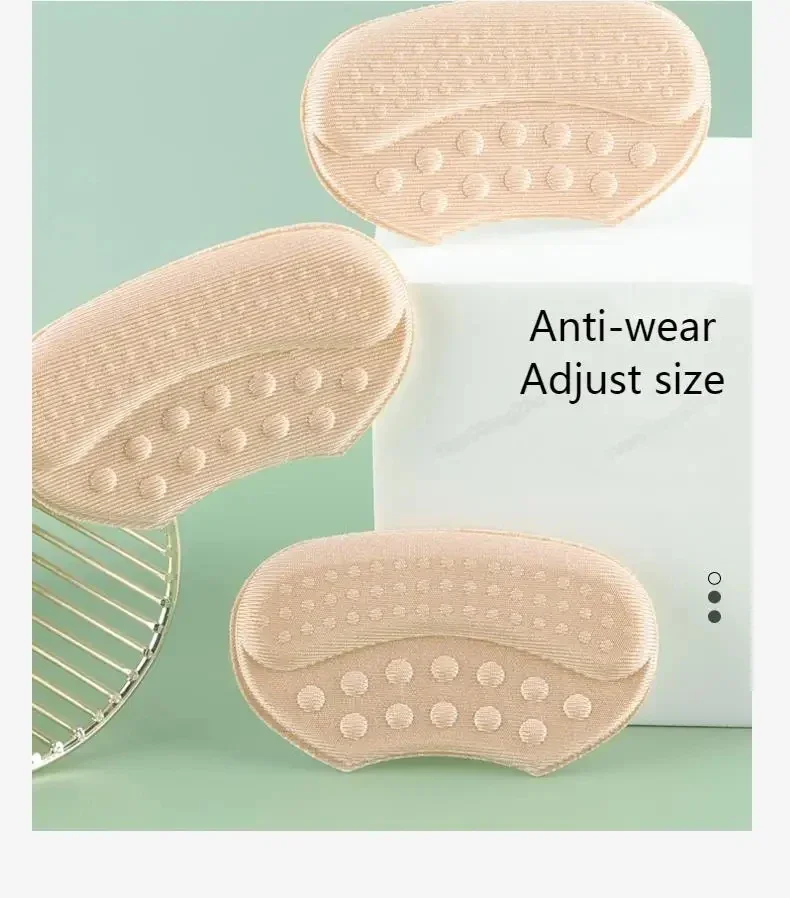 2 Stück/4 Stück High-Heel-Schoner, verstellbare, rutschfeste Fersenpads, Schmerzlinderung, Sneaker-Zubehör, Fußpflegepolsterung – Detail 13