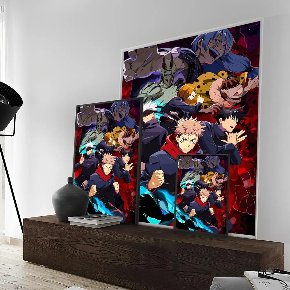 Poster prints anime poster Jujutsu Kaisen anime poster home decoration highend Kraft paper wall painting study home living room decoration picture
