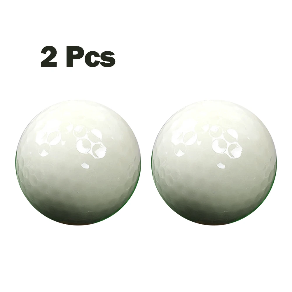 

Night Golf Ball Golf Ball Rubber Material Strong Impact Resistance White 2Pcs Dupont Sarin Golf Balls Great Elasticity