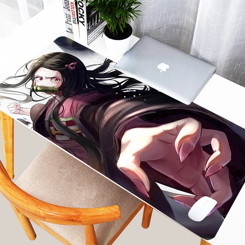 

Demon Slayer Anime Girl Kawaii Mousepad PC Laptop Office Nezuko Kamado Large Mouse Mat XXL Table Pad Keyboard Gaming Cute Carpet