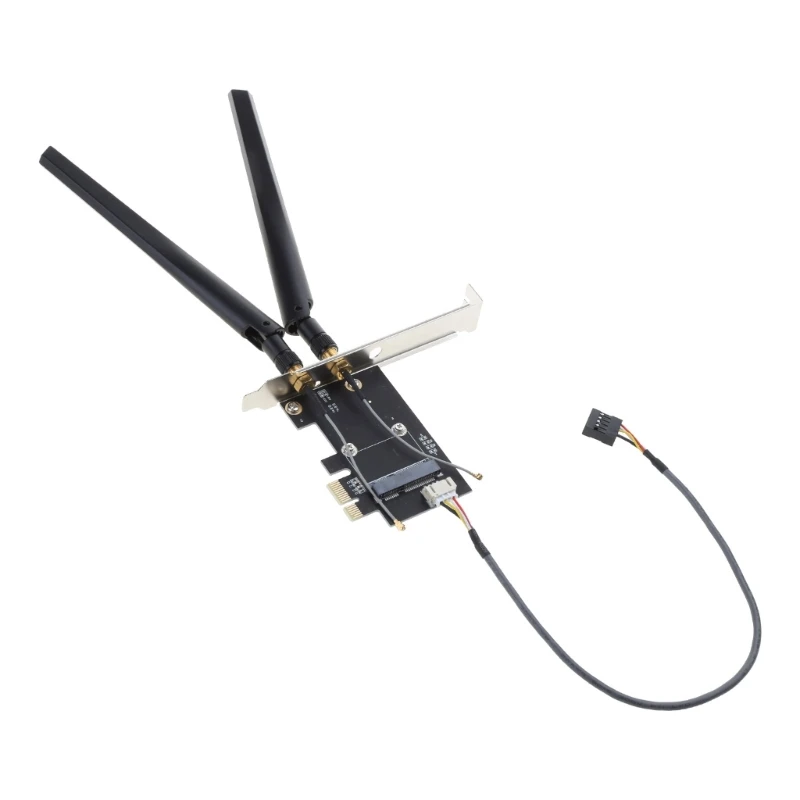 

Конвертер Mini Pcie в PCI-E Беспроводная карта Wi-Fi Добавьте совместимость с Wi-Fi и к рабочему столу Идеально для