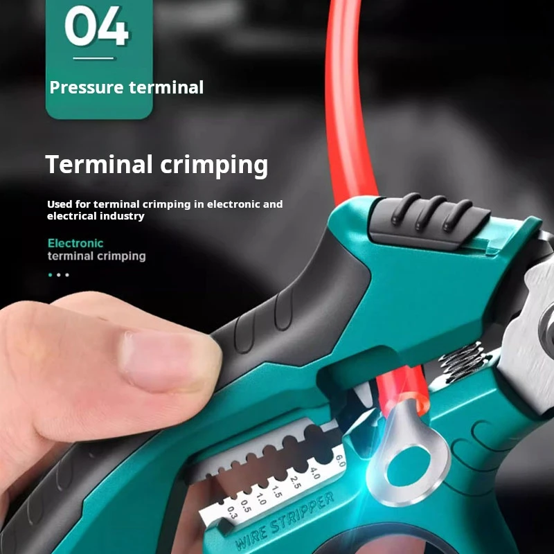 master Multifunctional wire stripper Wiring pliers Crimping terminal tool Electrician tools Cable cutters scissors 3